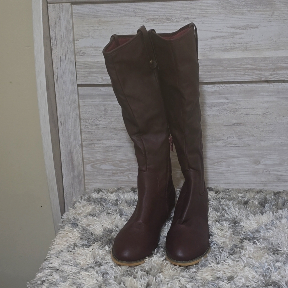 Brown Knee-High Boots - Women's Size 9